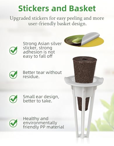 240pcs Hydroponics Seed Pod Kit: 120 Grow Sponges, 120 Pod Labels - Grow Anything Kit for Indoor Garden,Compatible with Hydroponics Growing System from All Brands(240pcs) - size: 240pcs