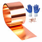 Copper Flashing 99.95% Pure - 24 Gauge 0.5mm Thick Copper Strip - Solid Copper Roll in Various Widths & Length – ASTM B152M Copper Sheet - Contractors & DIY Projects (24 Ga, 6" Width x 5 FT) - size: 24 Ga, 6" Width x 5 FT