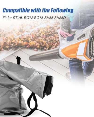 Blower Dust Bag Fit for STIHL BG72 BG75 SH55 SH85D, 1.5m Shoulder Strap