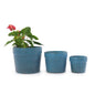 Ceramic Plant Pots with Drainage Hole, 9/12/15 Inch, Blue - color: Blue
