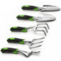 Gardening Tool Set, Heavy Duty Aluminum Alloy Hand Tools, Ergonomic Handle Design, Ideal Gardening Gifts for Women, Men, Mom and Dad
