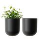 LA JOLIE MUSE Wall Planters for Indoor Plants, Hanging Flower Pots, 2 Pack - color: Black