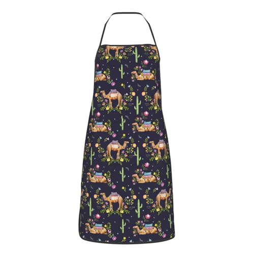 Waterproof Apron with Pockets - color: Purple