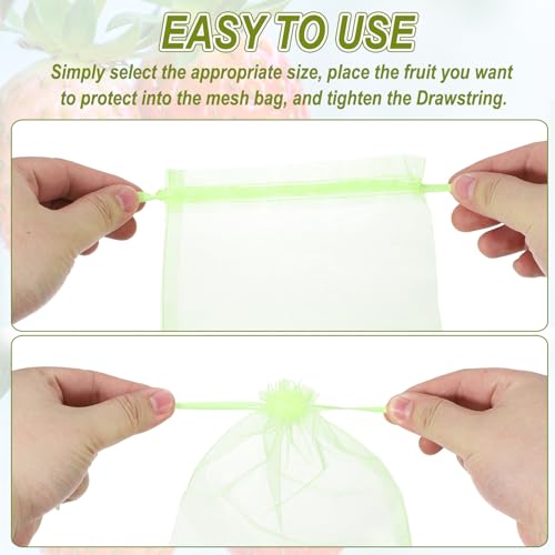 uxcell 20pcs Fruit Protection Bags 15.7x11.8 Garden Netting Cover Green - color: Fruit Green