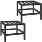 Lilybud--lily Plant Stand Indoor Outdoor, 2 Pcs Heavy Duty Plant Stands Metal Pedestal Stand for Indoor Outdoor, Wrought Iron Flower Stand Display Planter Shelf for Garden Deck Living Room - size: 12''-2P