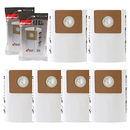 Shop-Vac 90668 2-2.5 Gallon Disposable Filter Bags, 6 Pack - style: 2.5 Gallon
