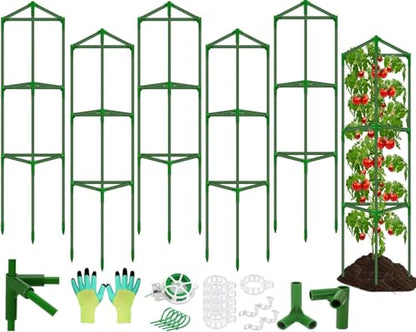 6 Pack Tomato Cages for Garden, Tomato Cage Trellis, Garden Cage Heavy Duty - color: 6 Pack