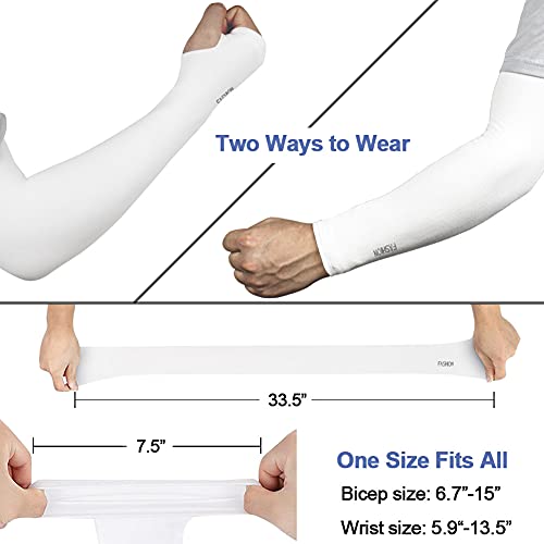 beister Arm Sleeves for Men & Women, UPF 50+ UV Sun Protection, Cooling - color: 3-pairs Black+white+grey