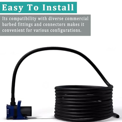 Black Vinyl Tubing 5/8” id - 25 Ft PVC Flexible Plastic Irrigation Hose - size: ID 5/8 INCH, style: 25 Feet