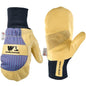 Wells Lamont Men's Leather Palm Thinsulate Winter Mittens, Beige, Medium (5135M) - size: Medium