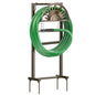 Garden Hose Reel Holder Stand Holds 150ft of 5/8 Hose with 2 Hooks - color: Bronze