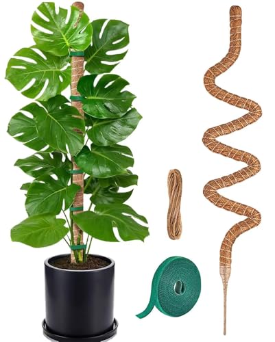 MAFONE Moss Pole, 47 Inch Bendable Moss Pole Monstera Plant Support - size: 47inch
