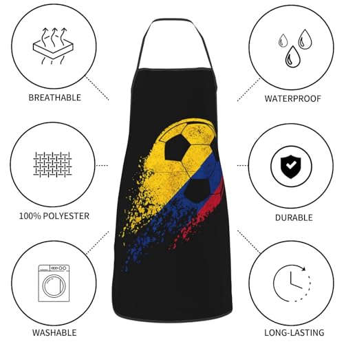 Waterproof Apron with Pockets - color: Brown