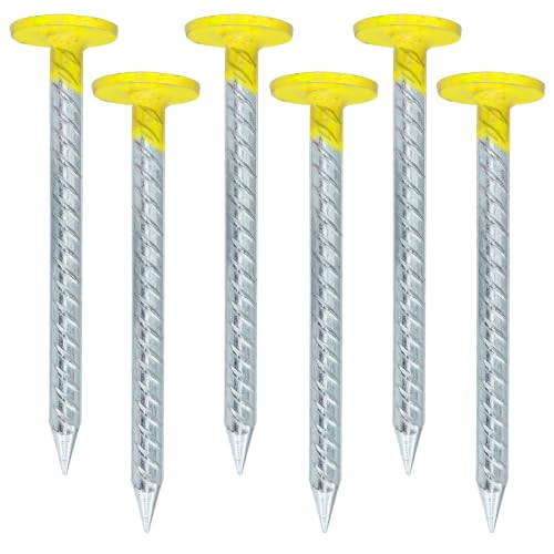 6.6-inch Yellow Measuring Stakes, Suitable for Garden Lawn Landscape Edge Weeding Fences and Construction Sites Boundary Marker Post(24pcs) - color: yellow