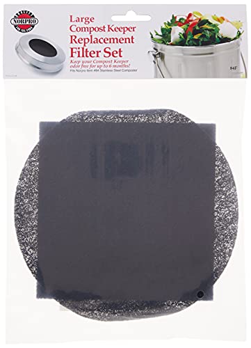 Norpro Replacement Filters for Stainless Steel Compost Keeper, 2 Pieces - style: 84F 2-Piece Composter Filter Refills