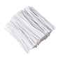 DGTANGYIN 500 Pcs 5" White Paper Twist Ties, for Party Cello Candy Bread Coffee Bags Cake Pops - color: White