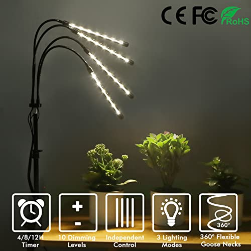 Felibeaco Plant Grow Lights for Indoor Plants with Adjustable Stand & Timer - style: Floor