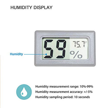 4-Pack Mini Indoor Temperature Humidity Meters Digital Gauge