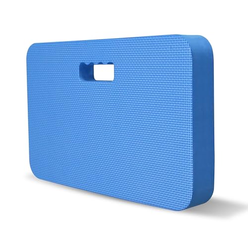 Gardzen Extra Thick Garden Kneeling Pad, EVA Foam Kneeler Pad for Gardening, Baby Bath, Yoga, Pilates, Exercise, 18" x 11" x 1.5", Blue - size: 18"x11"x1.5" - 1 Pack