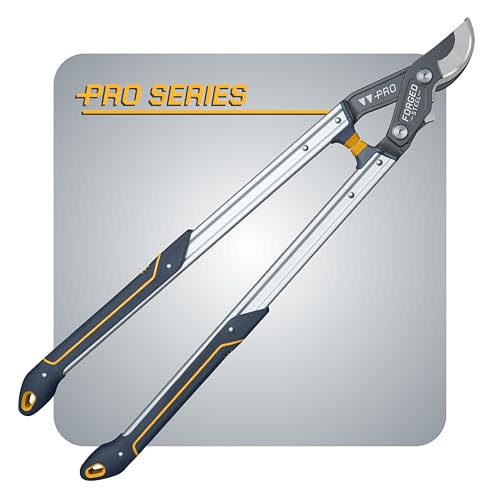 Woodland Tools Co. Pro Series 32" Forged Lopper - Professional Bypass Cutter with Gear Drive - 2 Inch Capacity, Impact Forged Alpha Blade & I-Beam Aluminum Handles - Commercial Arborist Grade