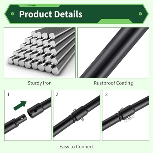 3 Auger Extension Bits 3/4in Shaft, 7.7/11.4/19.3in Bars for Earth Drilling - color: Regular version