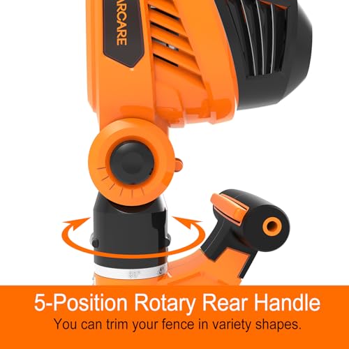 GARCARE 2 in 1 Hedge Trimmer Corded 4.8A Telescopic Pole Hedge Trimmer