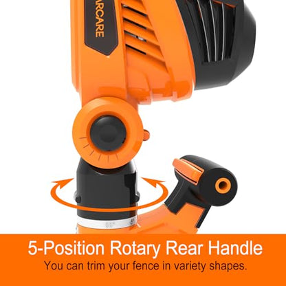 GARCARE 2 in 1 Hedge Trimmer Corded 4.8A Telescopic Pole Hedge Trimmer