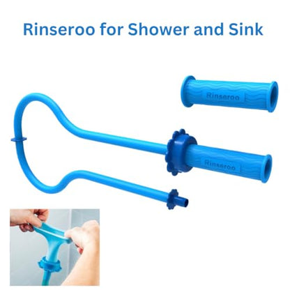 Rinseroo Shower Cleaning Thing Slip-On Handheld Hose Attachment