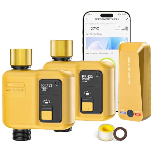 WiFi Water Timer 1 Zone for Garden Hose, 2-Pack - size: 2 Pcs