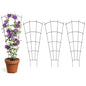 Thealyn 24" Metal Plant Trellis, Climbing Plant Support, 4 Pack (Green) - color: Green, size: 24 inch