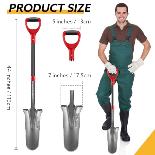 Drain Spade Digging Garden Shovel, 44 inches - style: Contemporary