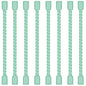 8PCS 4 Inch Silicone Cable Ties, Reusable Bendable Rubber Twist Ties - color: Mint Green, size: 4in(8pcs)