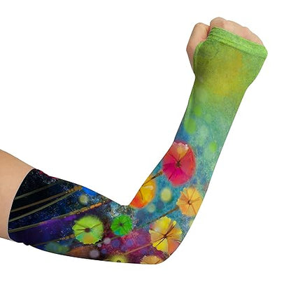 YPHCDO Gardening Sleeves for Women Cooling Sun Protection Anti-Scratch - color: Green Black