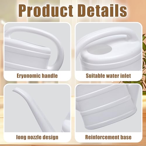 ZXJ Small Plant Watering Can - 1/3 Gallon - White - color: White