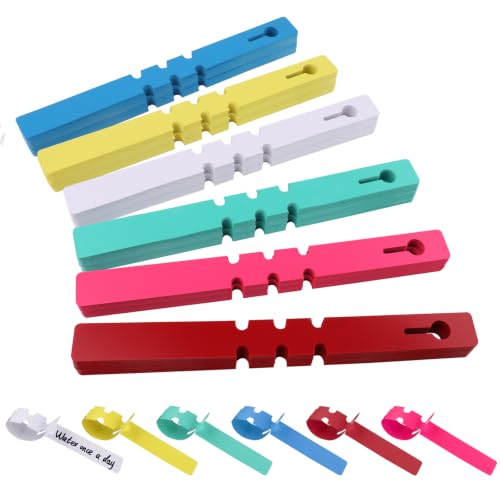 240 Pcs Plant Tags for Garden,Adjustable Tree Tags Plastic Nursery Labels,6 Colors Wrap Around Plant Markers for Trees,Shrubs,Seedlings,Vegetable Garden,Greenhouse and Outdoor Plants,8.27 x 0.8 in - color: White, Blue, Yellow, Pink, Green, Red