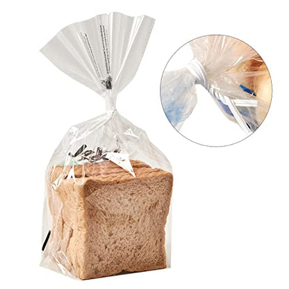 300 pcs 5 inch Plastic White Twist Ties, Cable Ties, for Bags, Gardening Tools - color: White