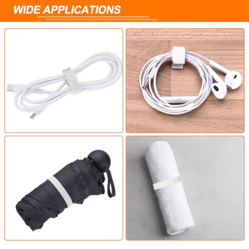HARFINGTON Garden Plant Tape 16.4ft 25/32" Reusable Garden Plant Ties Strap Nylon Plant Twist Tie for Plant Gardening Home Office, White - color: White, size: 16.4ft x 25/32"