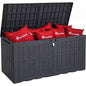 YITAHOME 134 Gallon Large Deck Box - color: Dark Gray, size: 134 Gallon