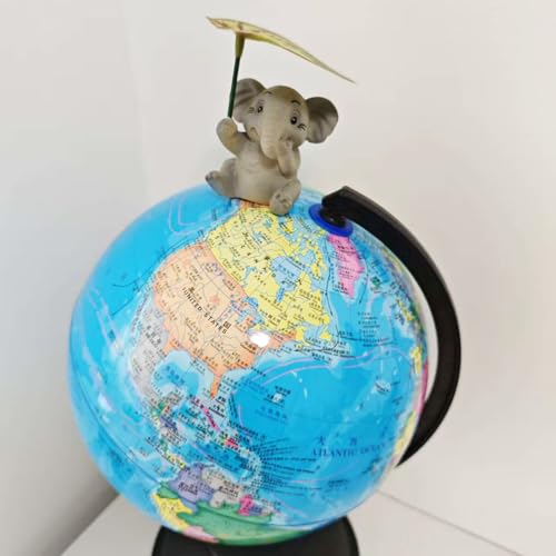 Elephant Figurine Garden Decor Resin Animal Ornaments