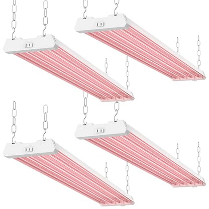 Sunco 4 Pack 4FT Full Spectrum LED Grow Lights, 80W, Super Bright