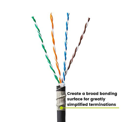 TRUE CABLE Copper Fabric Strips with Conductive Adhesive, EMI/RFI Shielding Tape