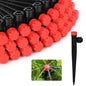 Vatony 20PCS Plant Self Watering Insert Spikes Device, Automatic Water Control System with Adjustable Drip Irrigation, Plastic, Special Feature: Automatic Watering (Red) - color: Red