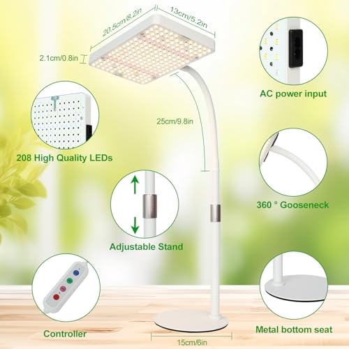 Tabletop Grow Light Desk Grow Lights for Seed Starting with Timer - size: 1Head-Timer