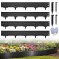 13FT Metal Landscape Edging, 4-Pack 40"L x 6.5"H Rust-Proof Border - color: 6.5In Tall, size: 4 Pack