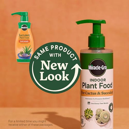 Miracle-Gro Indoor Plant Food for Cactus & Succulent, 8 fl. oz. (2-Pack) - style: Cactus & Succulent