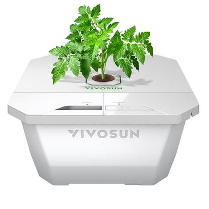 VIVOSUN VGrow DWC Hydroponics System Kit, Only for VGrow Smart Grow Box, Not Compatible with E42A/E42A+/A22/A10，Not Used in Grow Tent, 4-Gallon with Air Stones & Rapid Rooters