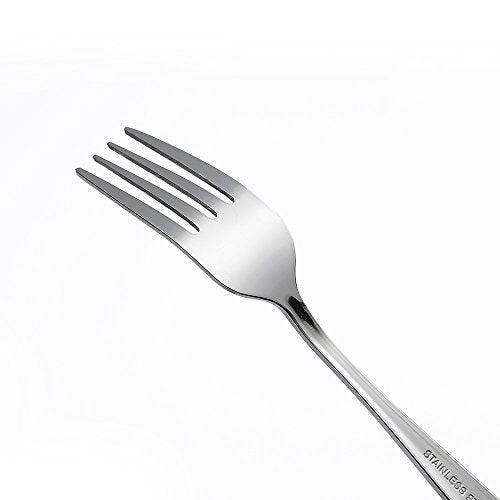 Eslite Stainless Steel Dinner/Salad Forks Set,12-Piece,8 Inches (Pack of 3) - size: 8 inches (Pack of 3)
