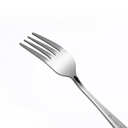 Eslite Stainless Steel Dinner/Salad Forks Set,12-Piece,8 Inches (Pack of 3) - size: 8 inches (Pack of 3)