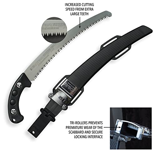 Silky ZUBAT Arborist Professional Hand Saw 330mm XL Teeth (722-33) - color: ['Black'], size: ['330mm'], style: Hand Saw