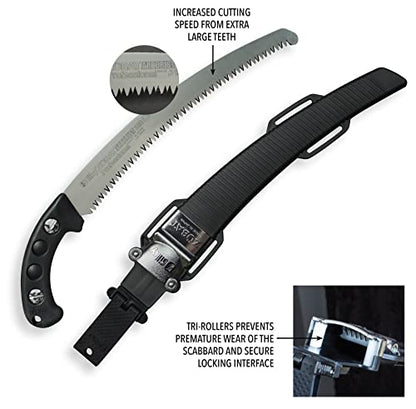 Silky ZUBAT Arborist Professional Hand Saw 330mm XL Teeth (722-33) - color: ['Black'], size: ['330mm'], style: Hand Saw